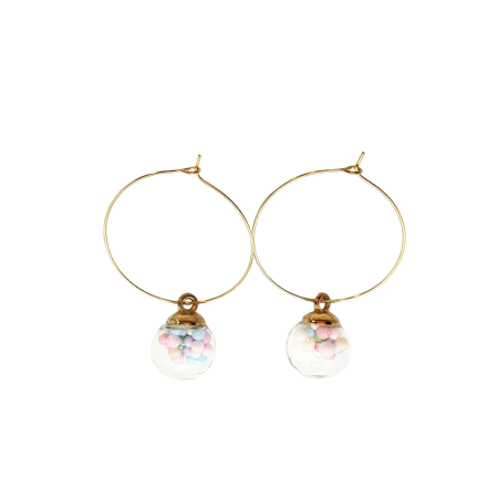 earrings with colorful balls2